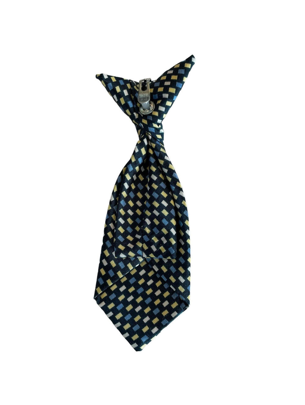Tie necktie Kids Boys Children's Blue Yellow Pre Tied Clip On Tie